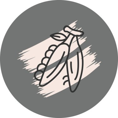 Bezelye kabuğunun basit çizimi