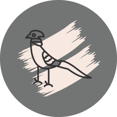 Altın Sülün ikonu vektör illüstrasyon tasarımı