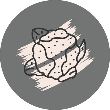 Mutfak uygulamaları veya web sayfaları için organik karnabahar simgesi