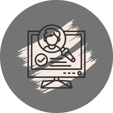 Arama Web simgesi vektör illüstrasyonu işe alınıyor