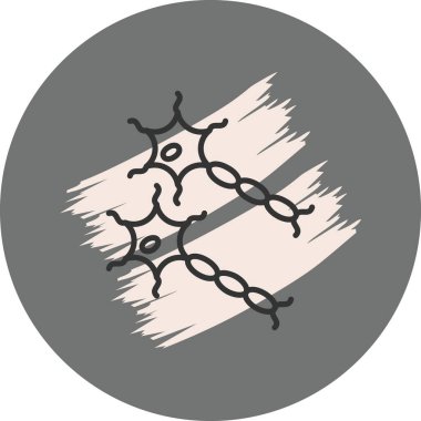 Hücrelerin ve DNA iplikçiklerinin soyut temsili