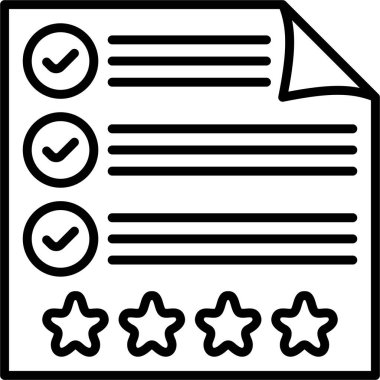 Belge Simgesi. Web Kullanımı için Basit Vektör İllüstrasyonu.