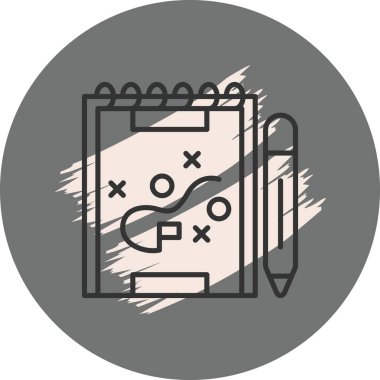 Strateji simgesi vektör illüstrasyon tasarımı