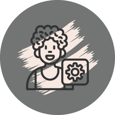 Simge vektör illüstrasyon tasarımı ayarlanıyor