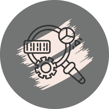 Doğal Dil Satırı Düz Simgesi