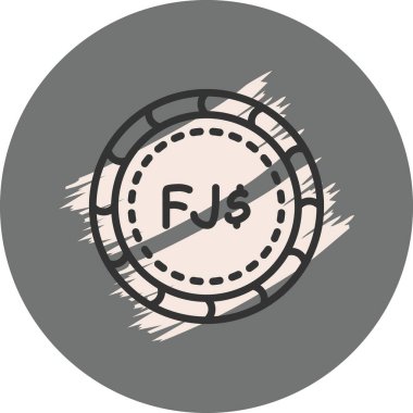 Fiji Dolar madeni para simgesi, ulusal para birimi