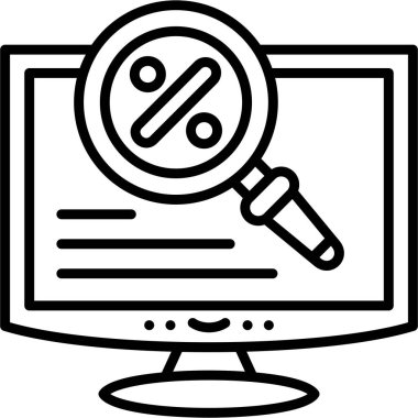 İndirimli web simgesi vektör illüstrasyonu