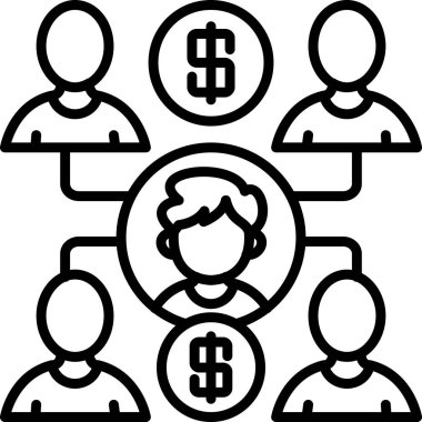 Pazarlama simgesi vektör illüstrasyon tasarımı