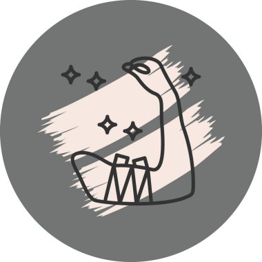 El ele tutuşan yıldızların soyut arkaplanı