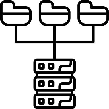  veri simgesi vektör illüstrasyon tasarımı