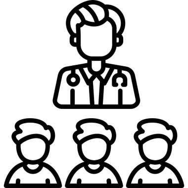 tıbbi ağ simgesi vektör illüstrasyonu