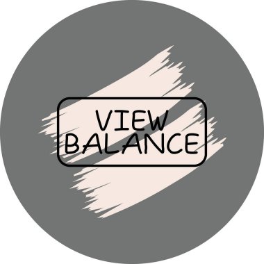 View Balance Button Icon Template