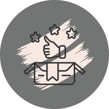 Bir yıldız simgesinin vektör illüstrasyonu