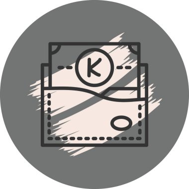 Wallet icon, vector illustration simple design