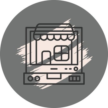 Çevrimiçi dükkan arayüzü gösteren bilgisayar ekranı