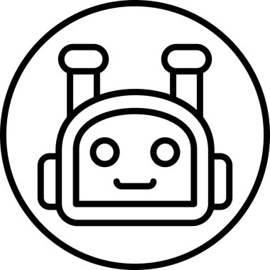 Bot web simgesinin vektör illüstrasyonu