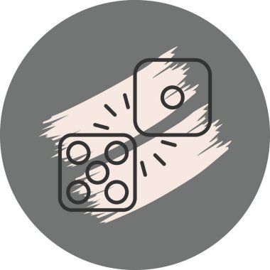 Domino web simge vektör çizim