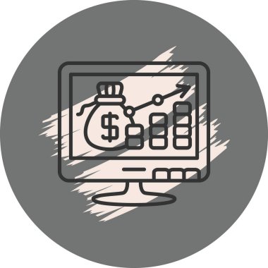 Pazarlama simgesi vektör illüstrasyon tasarımı