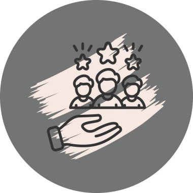 Müşteri Bakımı ikonu, üç yıldız tutuyor.