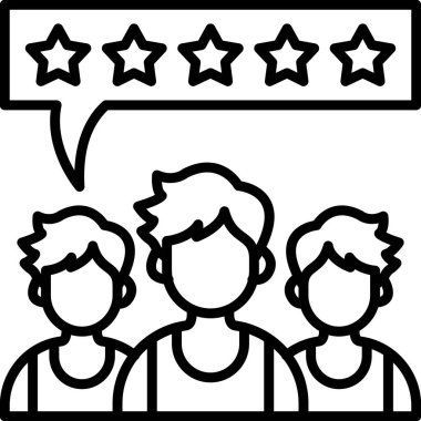 Geri bildirim değerlendirme derecelendirme simgesi