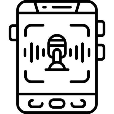 Ses Tanıma Ağı vektör çizimi