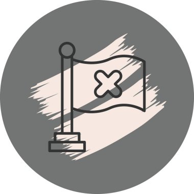 Bayrak Simgesi Yok, basit web illüstrasyonu