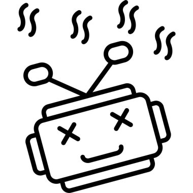 Bot web simgesinin vektör illüstrasyonu