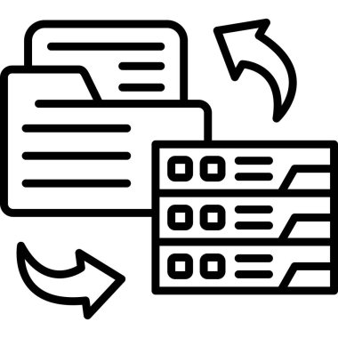  veri simgesi vektör illüstrasyon tasarımı