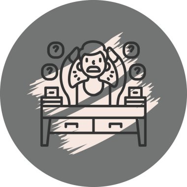 Hüsrana uğramış biri masada oturuyor.