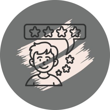 Müşteri memnuniyeti derecelendirme simgesi