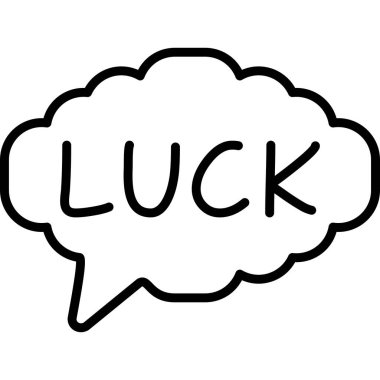 Konuşma baloncuğu kelime şansı içerir