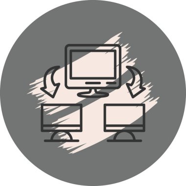 Ağ simgesi vektör illüstrasyon tasarımı