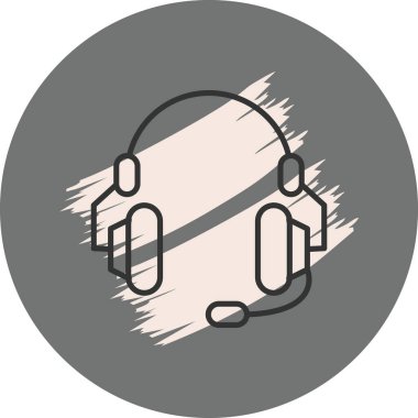 kulaklık web simge vektör çizim