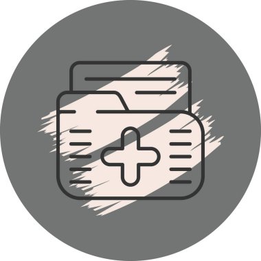 tıbbi ağ simgesi vektör illüstrasyonu