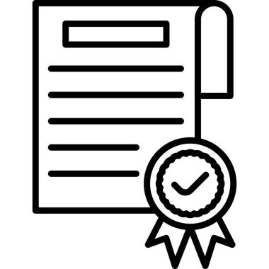 Sertifika Simgesi, Beyaz Arkaplanda Basit Resimler 