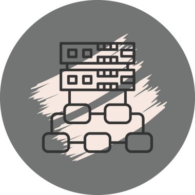 Ağ diyagramına bağlı sunucular