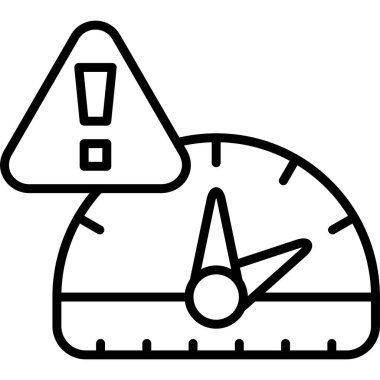 Ölçüm göstergesinin yanında uyarı işareti