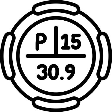 Fosfor Kimyasal Element Basit Simge, Vektör