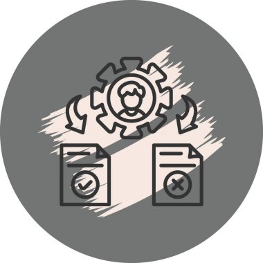 Görev simgesi vektör illüstrasyon tasarımı