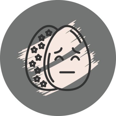 Paskalya Dalgın Yumurta Simgesi Tasarımı