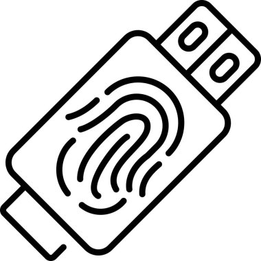 Usb Çubuğu simgesi. özet biçimi vektör simgesi.