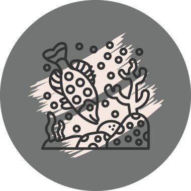 Beyaz Crappie ağ simgesi vektör illüstrasyonu