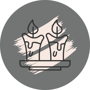 mum ağ ikonu vektör illüstrasyonu