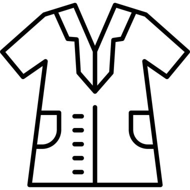 Kısa elbise tasarımının basit taslağı