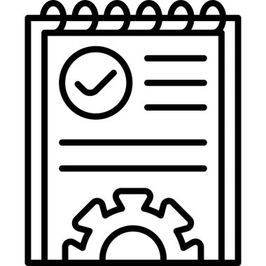 Proje web simgesi vektör illüstrasyonu