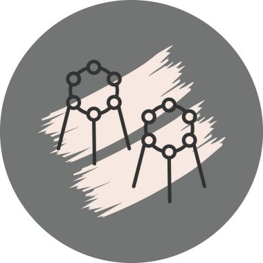 Yapay Zeka Çizgisi Simgesi Basit Görüntü Beyaz Arkaplanda İzole Edildi