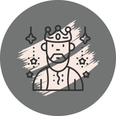 Taç takan kralın çizgisi