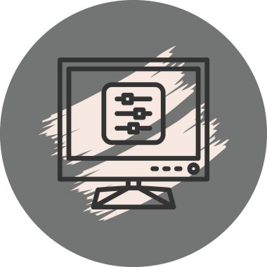 Web simgesi vektör illüstrasyonunu denetler