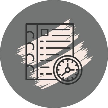 Anımsatıcı modern simgesinin vektör illüstrasyonu