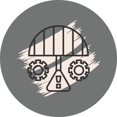 Şemsiye altında uyarı işareti olan vites simgeleri